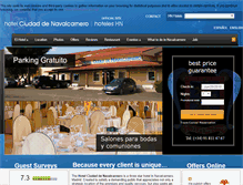 Tablet Screenshot of hotelciudadnavalcarnero.com